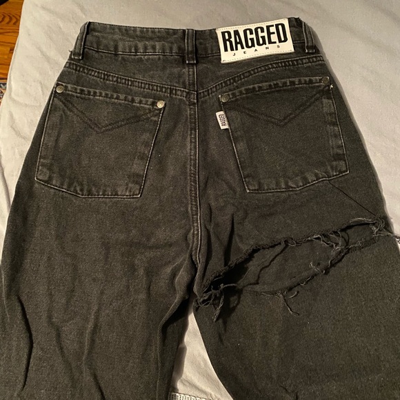 Ragged Priest distressed black mom jeans - Picture 1 of 7
